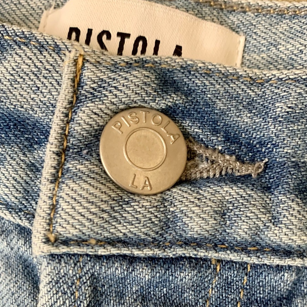 NWT PISTOLA “Connor” High Rise Denim Shorts in Oahu Vintage, Size 28 - Picture 8 of 10